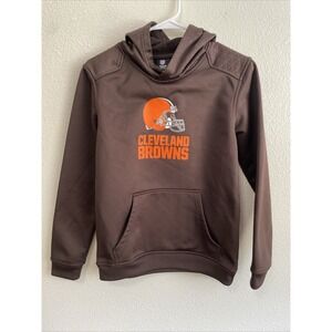 NFL Team Apparel Cleveland Browns Youth Hoodie Sweatshirt Pullover‎ Youth Large